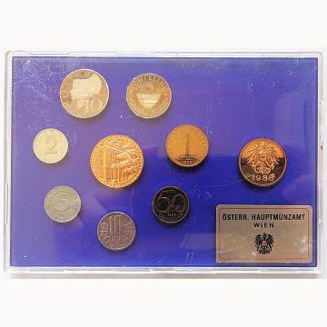 1988 Austria Mint Set Uncirculated Coins Austrian Mint Vienna | Coinantiquariat