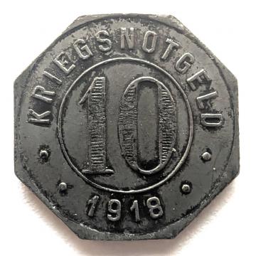 1918 Crailsheim 10 Pfennig Notgeld | Coinantiquariat